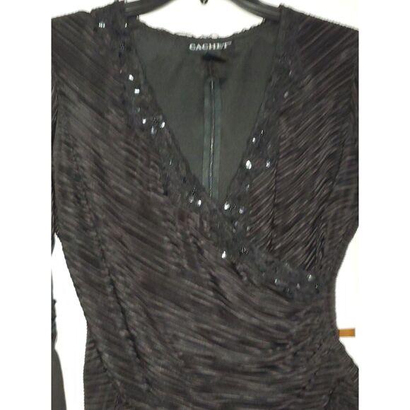 A Cachet Top Witchy Gothic Fairy Grunge Prom Evening Sequined Size 8 - Picture 2 of 10